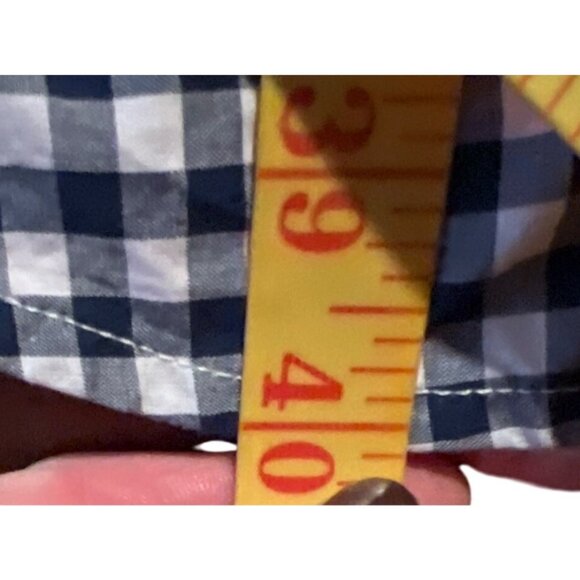 Lands End Patchwork Quilted Shirt Dress With Belt 100% Cotton Multicolor Size L - Picture 8 of 10